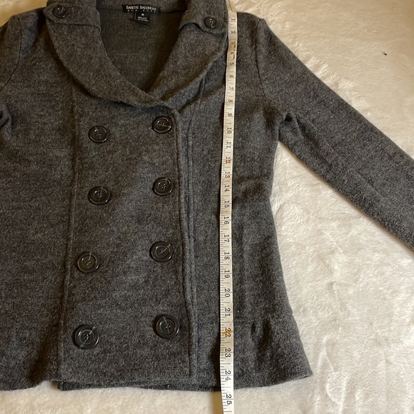 Babette Ballinger Gray 100% Wool Coat size Medium - Picture 14 of 17
